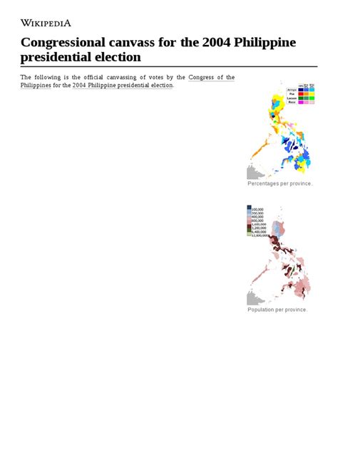 Congressional canvass for the 1998 Philippine presidential .